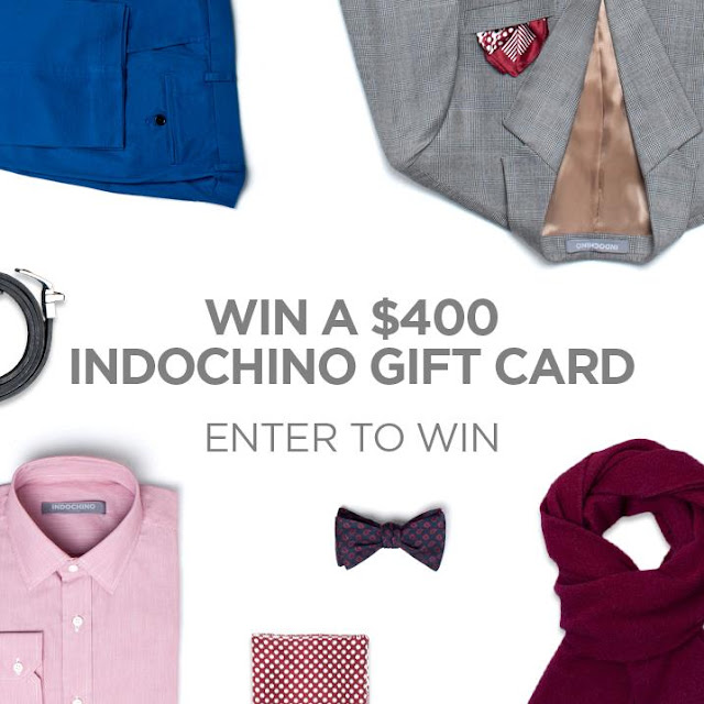 Indochino Sweepstake: Win a $400 Indochino Gift Card