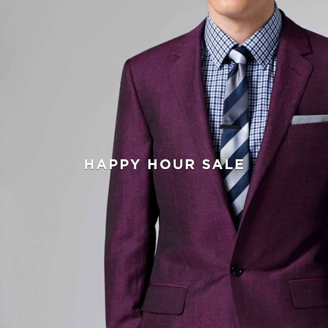 Friday Happy Hour: Burgundy Linen Suit 20% off