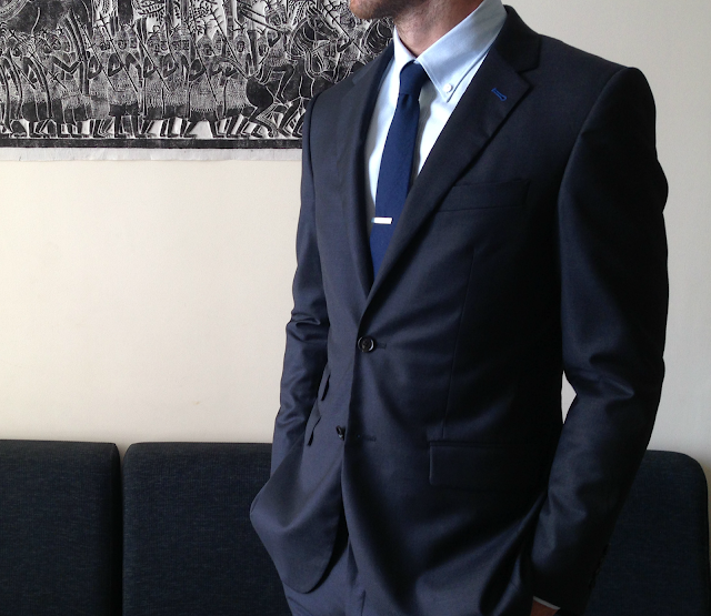 Indochino Essential Charcoal & The Collar Gap