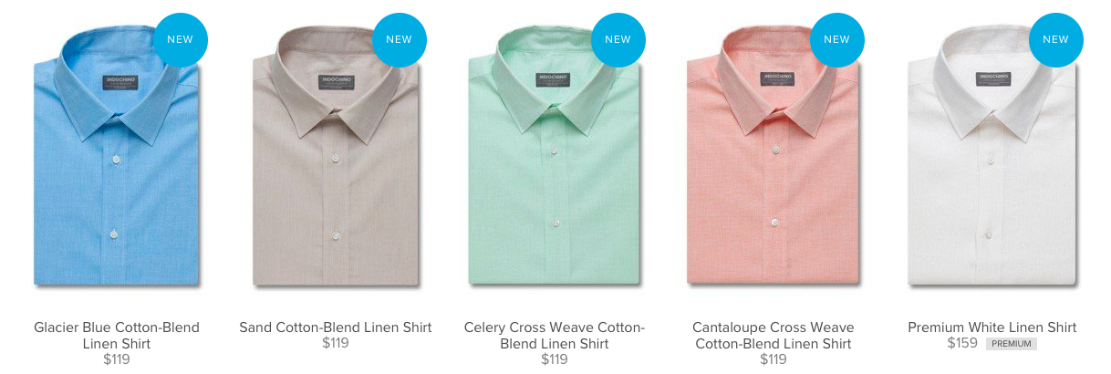New Linen Shirts from Indochino