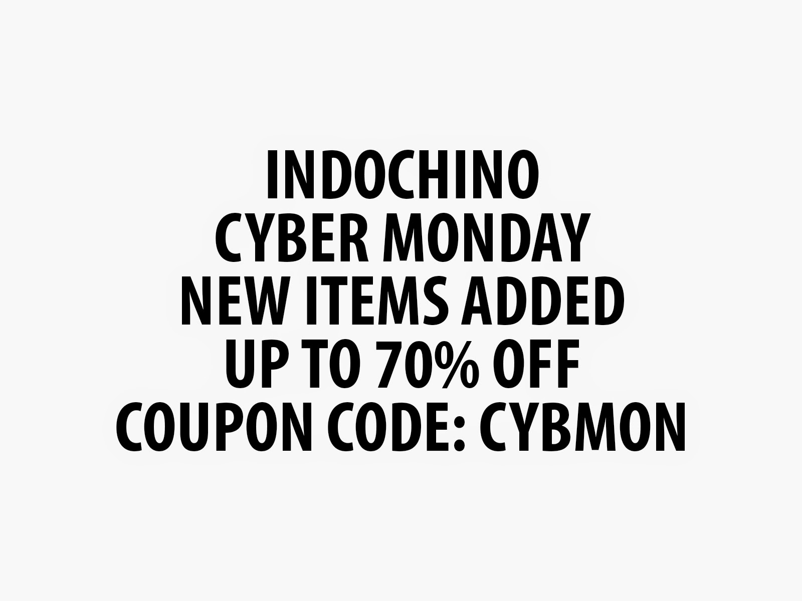 CYBER MONDAY 2014: New Items added and 70% off